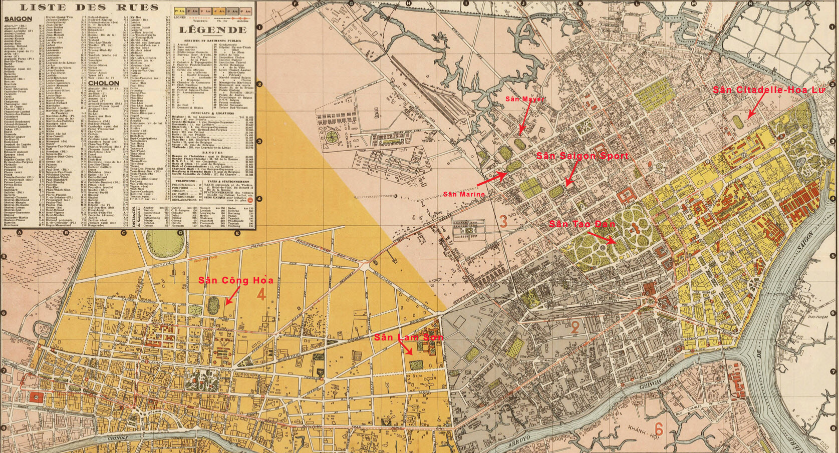 Ban do Saigon cholon 1952-1955